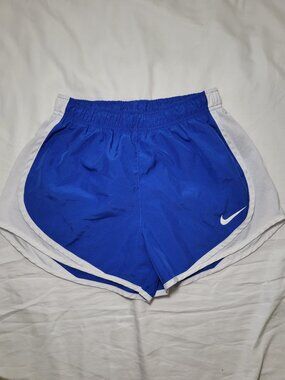 Nike Dri Fit Sz Small Running/Athletic Shorts Blue/White Retro